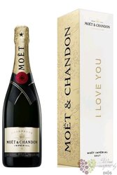 Moet &amp; Chandon „  Imperial  blanc I love You ”gift box  brut Champagne Aoc  0.75 l