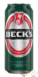 Becks German lager beer 5% vol.  0.33 l