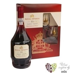 Royal Oporto 10 years old  Aged tawny  2 glass gift pack Porto DO 20% vol.   0.75 l