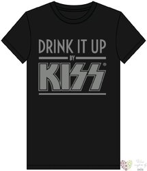 Kiss „ Drink It Up ” original black Tshirt 1ks