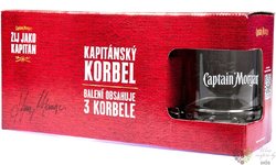 Captain Morgan sada sklenic Korbel  3ks