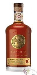 Bacardi Gran reserva 2008 „ Diez ” aged 10 years Caribbean rum 40% vol.  0.70 l