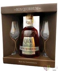 Quorhum  23 aos Solera  glass set aged Dominican rum 40% vol.  0.70 l