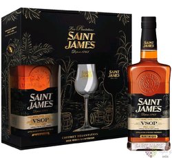 Saint James  VSOP  2glass set aged Martinique rum 43% vol.  0.70 l