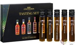 Centenario „ Tasting set ” aged Costa Rican rum 40% vol.  5x50ml