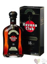 Havana Club „ Grand reserva 15 aňos ” aged 15 years Cuban rum 40% vol.   0.70 l