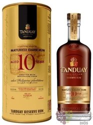 Tanduay  Reserve  aged 10 years filtered Filipinian rum  40% vol.  0.70 l