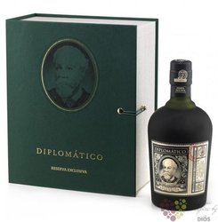 Diplomatico „ Reserva exclusiva ” book set aged rum of Venezuela 40% vol.  0.70l