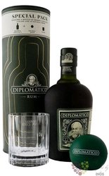 Diplomatico „ Reserva exclusiva ” gift set aged rum of Venezuela 40% vol.  0.70 l