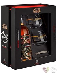 Millonario  10 aniversario reserva  glass set aged rum of Peru 40% vol.  0.70 l