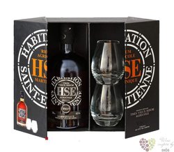 HSE Saint Etienne tres vieux „ VSOP ” glass set Martinique rum 45% vol. 0.70 l