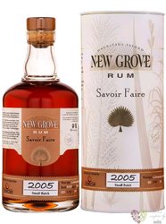 New Grove Savoir Faire 2005  Small Batch  aged Mauritian rum 50% vol.  0.70 l