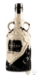 Kraken ltd. „ Ceramic bottle Black &amp; White ” Trinidad &amp; Tobago rum 40% vol.  0.70 l