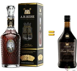 A.H. Riise Non Plus ultra „ Very rare special set ” Virgin islands rum 42% vol.  0.70 l