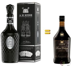 A.H. Riise Non Plus ultra „ Black edition special set ” Virgin islands rum 42% vol.  0.70 l