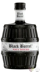 A.H. Riise Danish navy Spiced „ Black barrel ” flavored Virginia islands rum 40% vol.  0.70 l