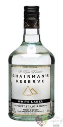 Chairmans „ Reserve White Label ” aged St. Lucia distillers rum 40% vol.  0.70 l