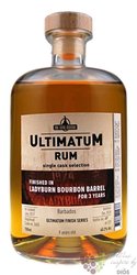 Ultimatum Single cask „ Ladyburn Bourbon Barrel ” Barbados rum 40.2% vol.  0.70 l