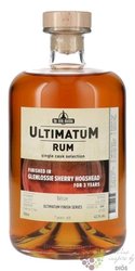 Ultimatum Single cask „ Glenlossie Sherry Hogshead ” aged Belize rum 43.3% vol.  0.70 l