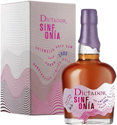 Dictador 2005  Sinfonia Borbn  unique Colombian rum 46% vol.  0.70 l