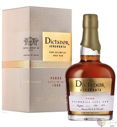 Dictador 1990 „ Jerarquía Pardo ” unique Colombian rum 41% vol.  0.70 l