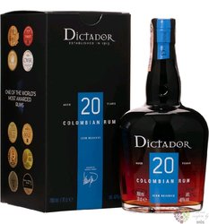 Dictador „ Icon reserve ” aged 20 years gift box Colombian rum 40% vol.  0.70 l