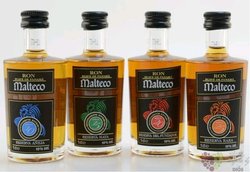 Malteco  Collection 10&amp;15&amp;20&amp;25 years  Panamas rum 40% vol.  4x0.05 l