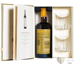 Hampden Estate „ Velier Pure single ” aged 8 years glass set Jamaican rum 46% vol.  0.70 l