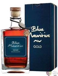 Blue Mauritius  Gold  gift box Mauritian rum liqueur 40% vol. 1.00 l