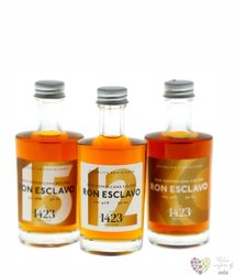 Esclavo collection  12 years &amp; 15 years &amp; 23 years old  rum of Dominican republic 3 x 0.05