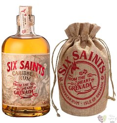 Six Saints „ Bourbon barrel ” bag set Grenada rum 41.7% vol.  0.70 l