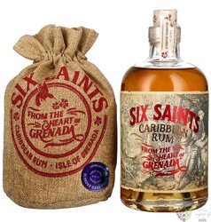 Six Saints „ Oloroso cask finish ” gift bag Grenada rum 41.7% vol.  0.70 l