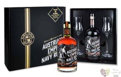 Austrian Empire Navy „ Solera 18 ” 2glass pack rum based spirits 40% vol.  0.70 l