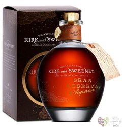 Kirk &amp; Sweeney  Gran Reserva Superior  gift box Dominican rum 40% vol.  0.70 l