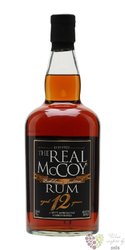the Real McCoy „ Single blended ” aged 12 years Barbados rum 40% vol.  0.70 l