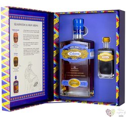 Hacienda Coloma aged 8 years mini set Colombian rum 40% vol.  0.70 l