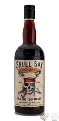 Skull Bay „ Dark Spiced Cinnamon ” flavored Caribbean rum 37.5% vol.  0.70 l