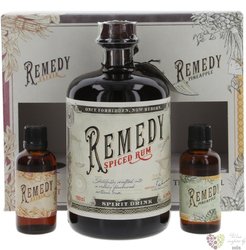 Remedy  Spiced + Elixir &amp; Pineapple Miniature  flavored Caribbean rum 41.5% vol.  0.70 l