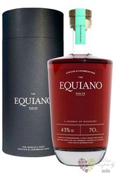 Equiano gift tube aged Caribbean rum 43% vol.  0.70 l