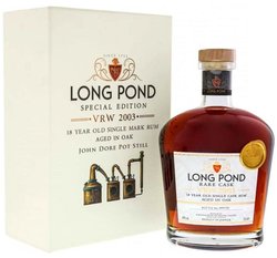 Long Pond  Rare Cask VRW 2003  aged 18 years Jamaican rum  60% vol.  0.70 l