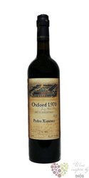 Sherry de Jerez Pedro Ximénez „ Oxford 1970 ” Do aged 18 years bodegas Dios Baco 17.5% vol.   0.75 l