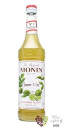 Monin  Citron Vert  French lime flavoured coctail syrup 00% vol.   0.70 l