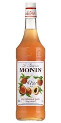 Monin  Pche  French Peach flavoured coctail sirup 00% vol.  1.00 l