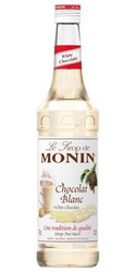 Monin  Chocolat blanc  French chocolate flavoured coctail sirup 00% vol.  0.70 l