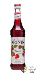 Monin  Fraise  French strawberry flavoured coctail syrup 00% vol.    0.70 l