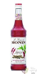 Monin  Spicy  French flavoured coctail syrup  00% vol.   0.70 l