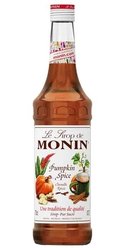 Monin  Pumpkin spice  French flavoured coctail sirup 00% vol.  0.70 l