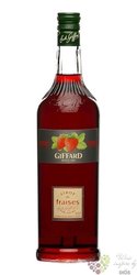 Giffard „ Fraise ” premium French strawberry syrup 00% vol.   1.00 l