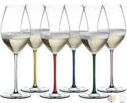 Riedel Fatto a Mano Colors  Champagne  sada 6-ti kus sklenic