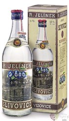 Slivovice  Jubilejni  2000 moravian plum brandy Rudolf Jelnek 53% vol.  0.70 l
